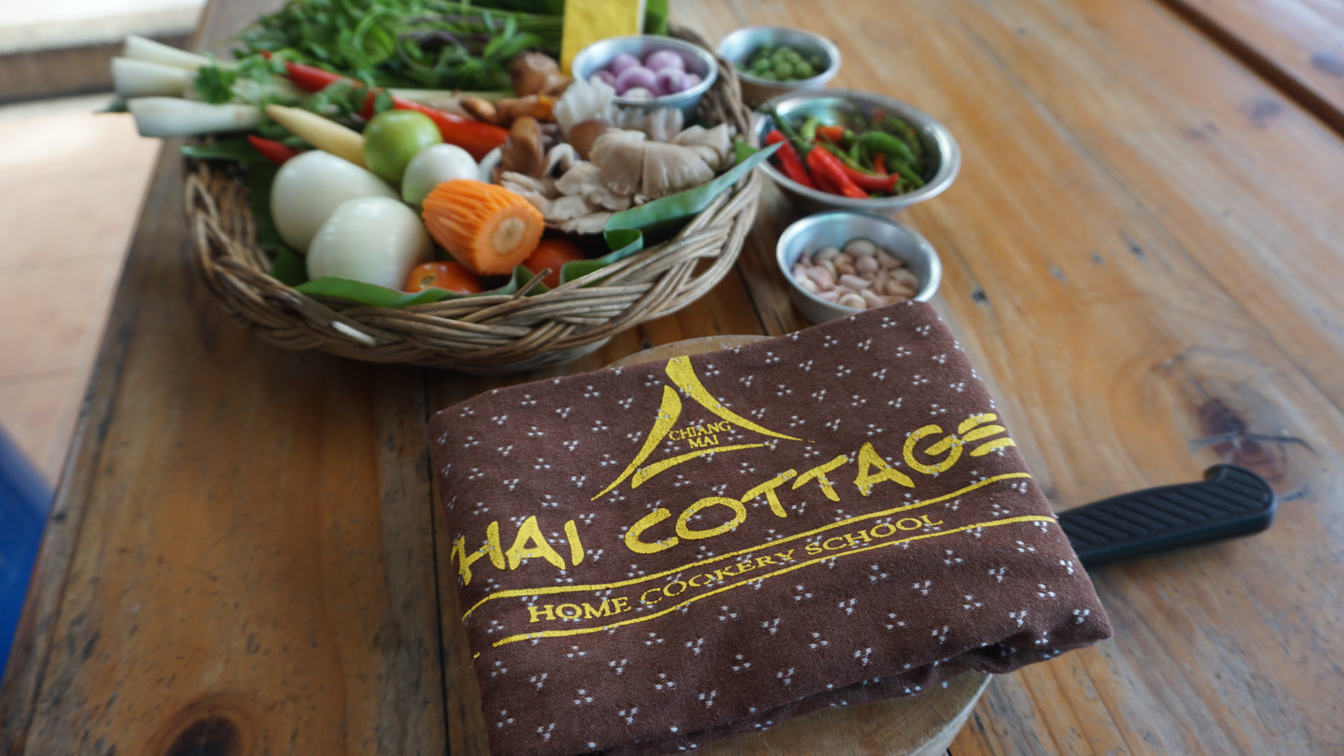 Thai cookery food background